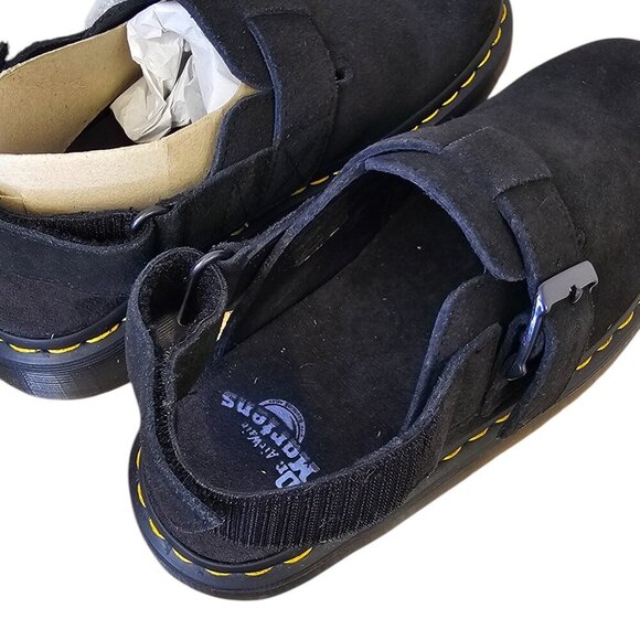 Dr Martens Womens Jorge ll, Slingback Mules, Clogs, Suede, Black, Size 7 - Picture 6 of 9